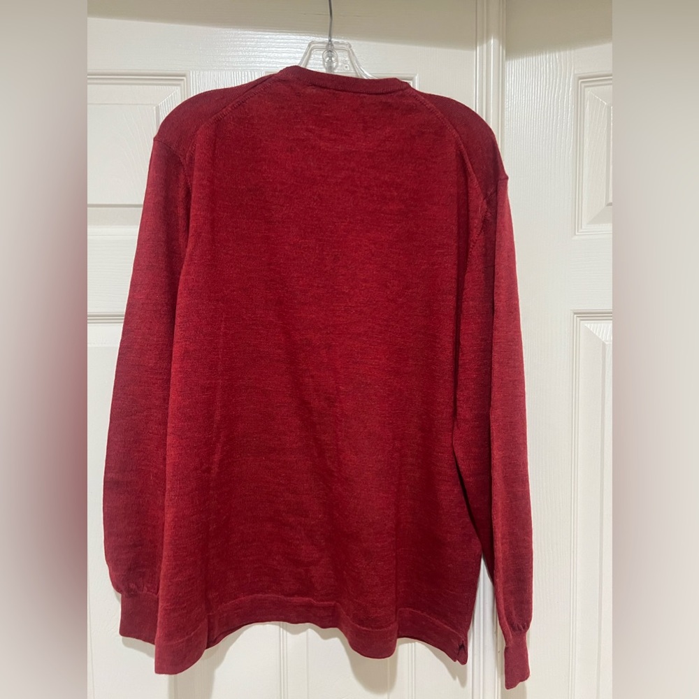 Ponte Vecchio Red 100% Men’s Merino Wool Sweater.‎ Large - Picture 5 of 10